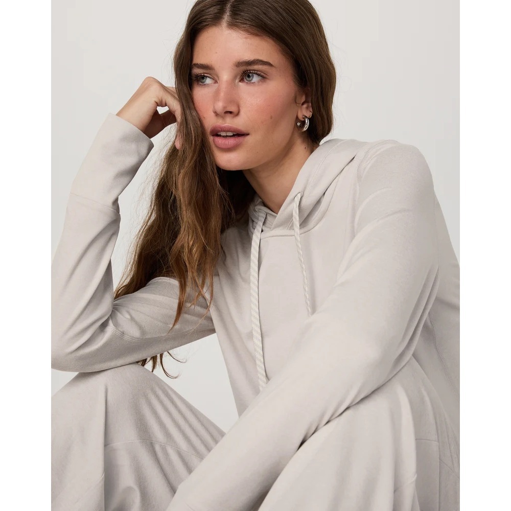 Vuori Halo‎ Essential Hoodie Womens XS Heather Grey Performance Pullover VW226 - Picture 2 of 7